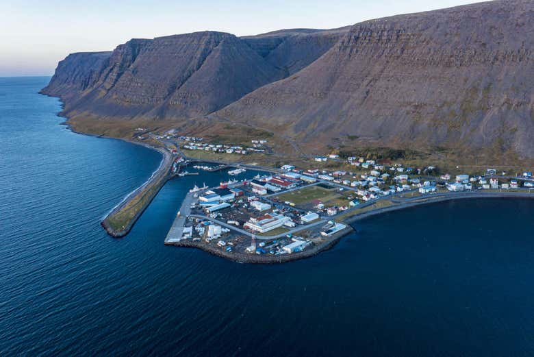 Vista su Patreksfjörður