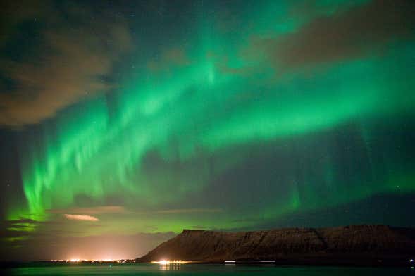 Tour dell'aurora boreale + Biglietto per il Northern Lights Center