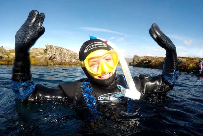 Snorkeling a Silfra