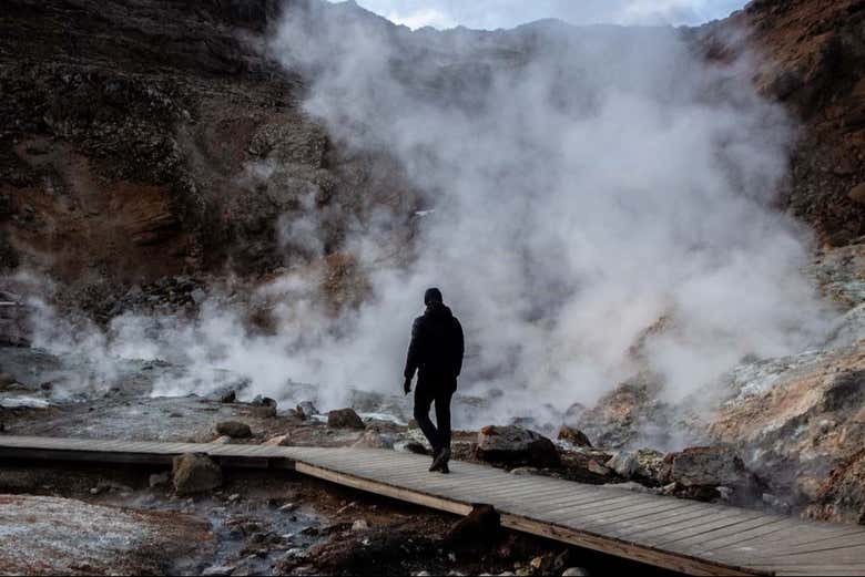 A spasso per la zona geotermica