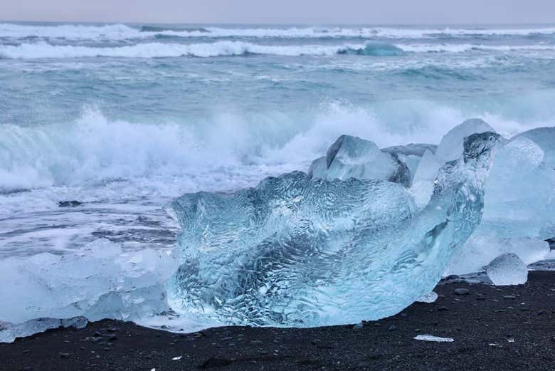 Riva della laguna gaciare Jökulsárlón