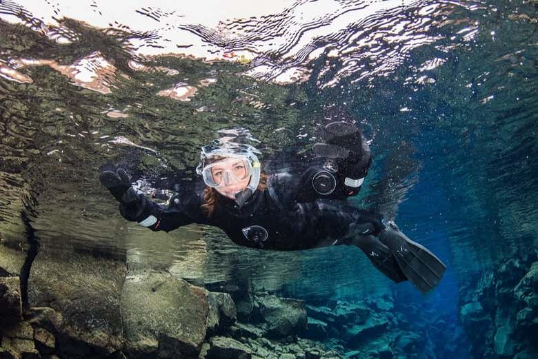 Snorkeling nella faglia di Silfra