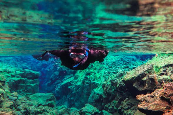 Snorkeling nella faglia di Silfra